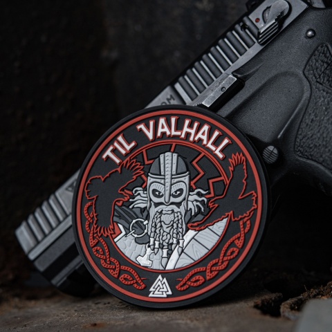 M-TAC Naszywka na rzep Til Valhall PVC Black Red