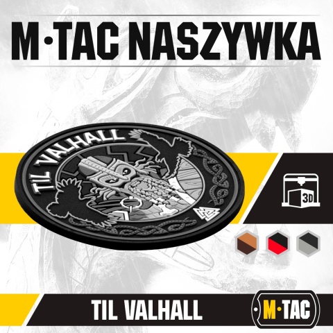 M-TAC Naszywka na rzep Til Valhall PVC Grey Black