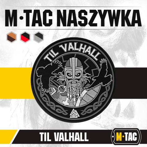 M-TAC Naszywka na rzep Til Valhall PVC Grey Black