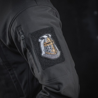 M-TAC Naszywka na rzep Topfhelm Haftowanie Black