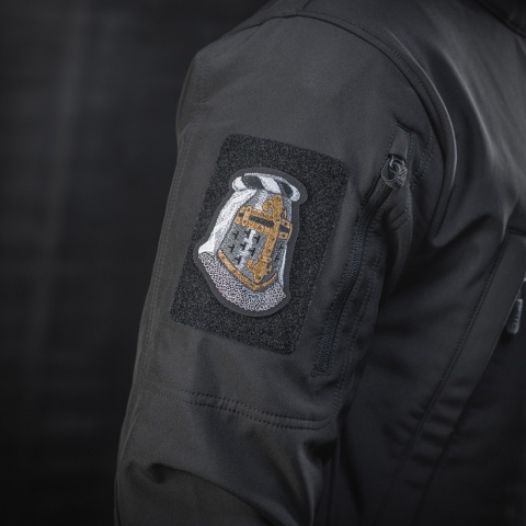 M-TAC Naszywka na rzep Topfhelm Haftowanie Black
