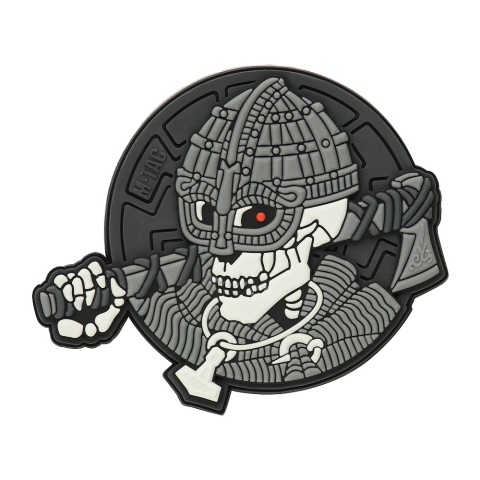 M-TAC Naszywka na rzep Undead Viking 3D PVC Grey