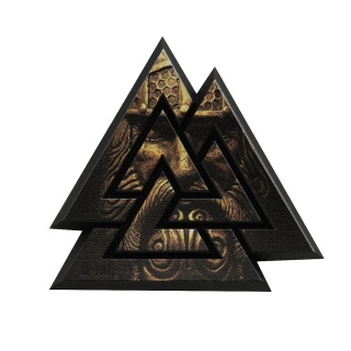 M-TAC Naszywka na rzep Valknut 3D PVC Black Coyote