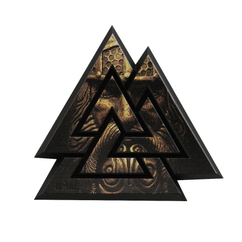 M-TAC Naszywka na rzep Valknut 3D PVC Black Coyote