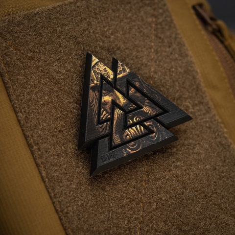 M-TAC Naszywka na rzep Valknut 3D PVC Black Coyote