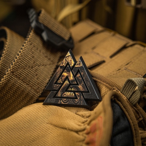 M-TAC Naszywka na rzep Valknut 3D PVC Black Coyote
