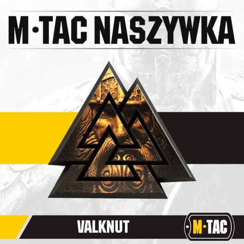 M-TAC Naszywka na rzep Valknut 3D PVC Black Coyote