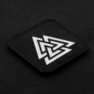 M-TAC Naszywka na rzep Valknut Laser Cut Black GID