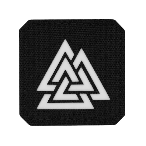 M-TAC Naszywka na rzep Valknut Laser Cut Black GID