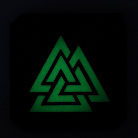 M-TAC Naszywka na rzep Valknut Laser Cut Black GID