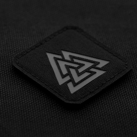 M-TAC Naszywka na rzep Valknut Laser Cut Black Grey