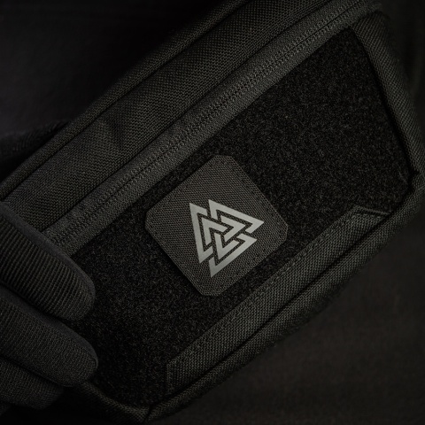 M-TAC Naszywka na rzep Valknut Laser Cut Black Grey