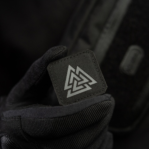 M-TAC Naszywka na rzep Valknut Laser Cut Black Grey