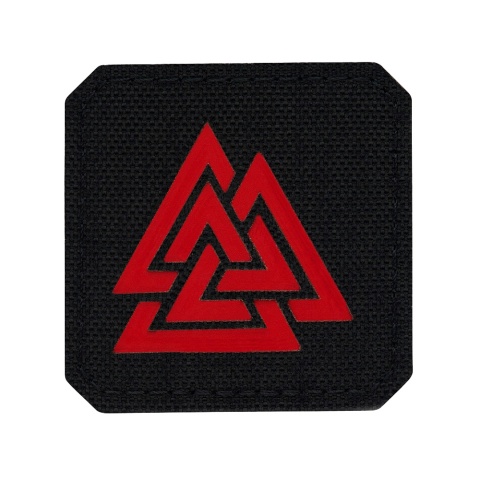 M-TAC Naszywka na rzep Valknut Laser Cut Black Red