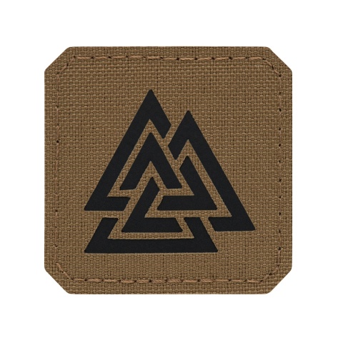 M-TAC Naszywka na rzep Valknut Laser Cut Coyote Black