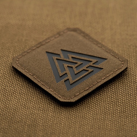 M-TAC Naszywka na rzep Valknut Laser Cut Coyote Black