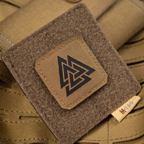 M-TAC Naszywka na rzep Valknut Laser Cut Coyote Black