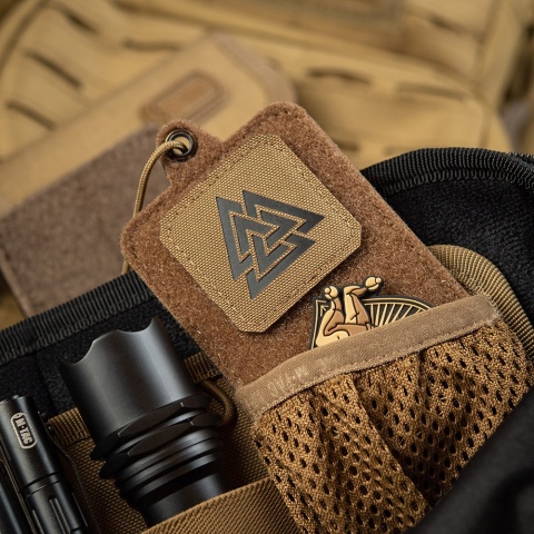 M-TAC Naszywka na rzep Valknut Laser Cut Coyote Black