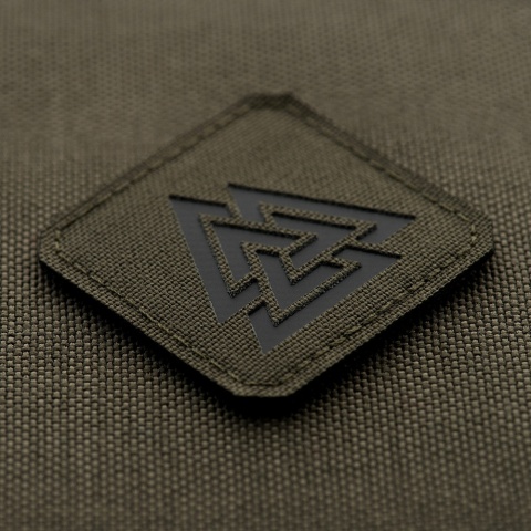 M-TAC Naszywka na rzep Valknut Laser Cut Ranger Green Black