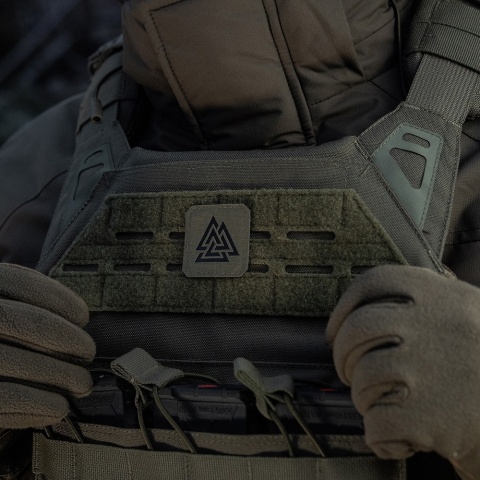 M-TAC Naszywka na rzep Valknut Laser Cut Ranger Green Black