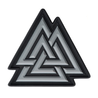 M-TAC Naszywka na rzep Valknut PVC Black Grey