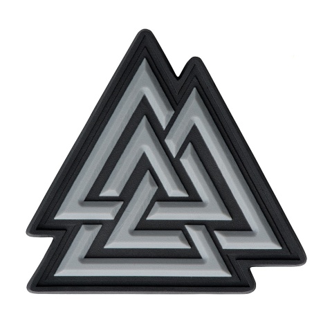 M-TAC Naszywka na rzep Valknut PVC Black Grey