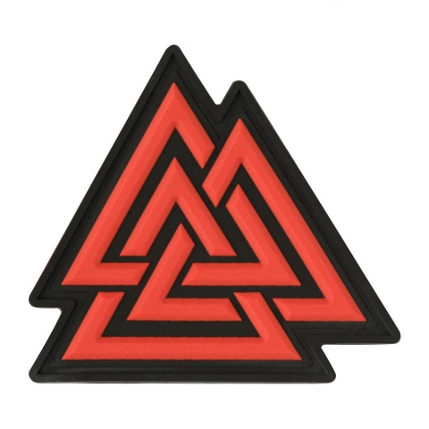 M-TAC Naszywka na rzep Valknut PVC Black Red