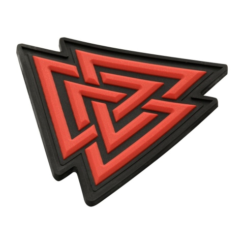 M-TAC Naszywka na rzep Valknut PVC Black Red