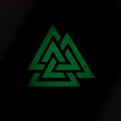 M-TAC Naszywka na rzep Valknut Pozioma Laser Cut Black GID