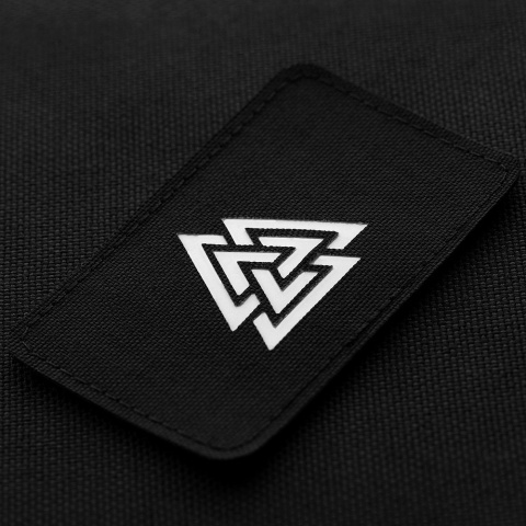 M-TAC Naszywka na rzep Valknut Pozioma Laser Cut Black GID