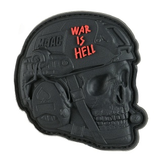 M-TAC Naszywka na rzep War is Hell 3D PVC Black