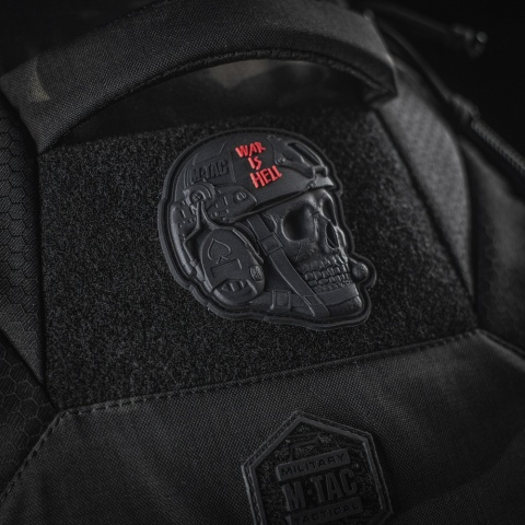 M-TAC Naszywka na rzep War is Hell 3D PVC Black