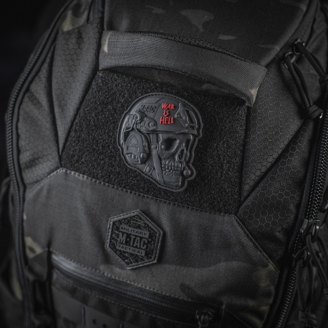 M-TAC Naszywka na rzep War is Hell 3D PVC Black