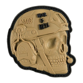 M-TAC Naszywka na rzep War is Hell 3D PVC Coyote
