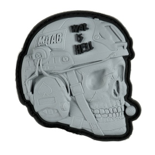 M-TAC Naszywka na rzep War is Hell 3D PVC Grey