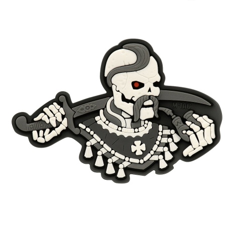 M-TAC Naszywka na rzep Undead 3D PVC Grey White