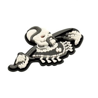 M-TAC Naszywka na rzep Undead 3D PVC Grey White