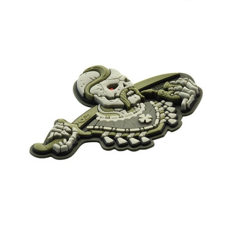 M-TAC Naszywka na rzep Undead 3D PVC Olive