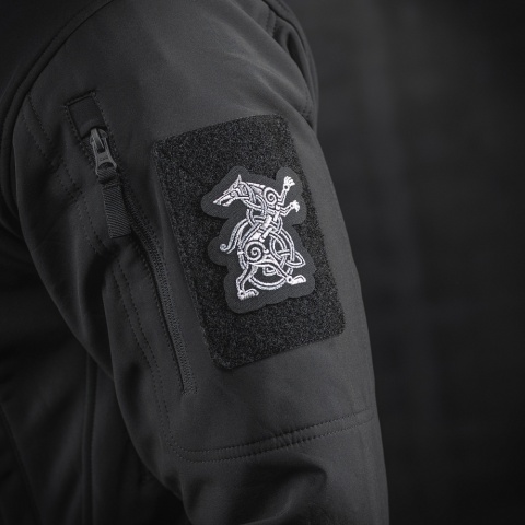 M-TAC Naszywka na rzep Wolf Haftowanie Black