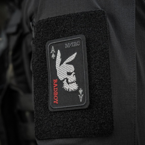 M-TAC Naszywka na rzep Bad Boy Embroidery Black