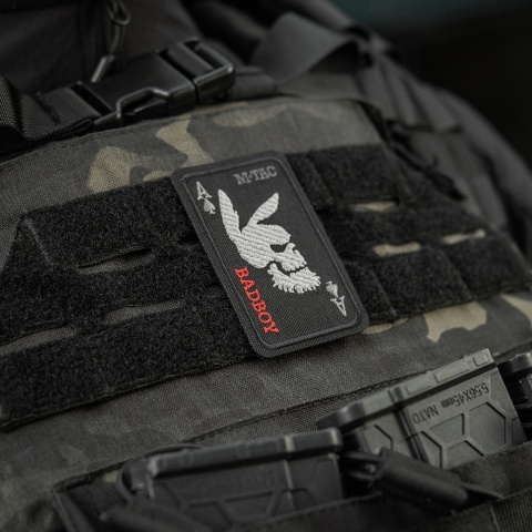 M-TAC Naszywka na rzep Bad Boy Embroidery Black