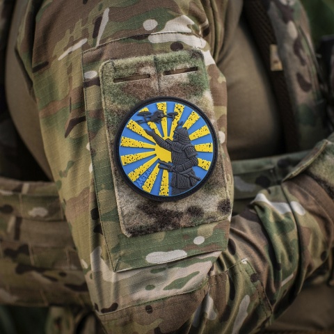 M-TAC Naszywka na rzep Droga Samuraja PVC Blue Yellow
