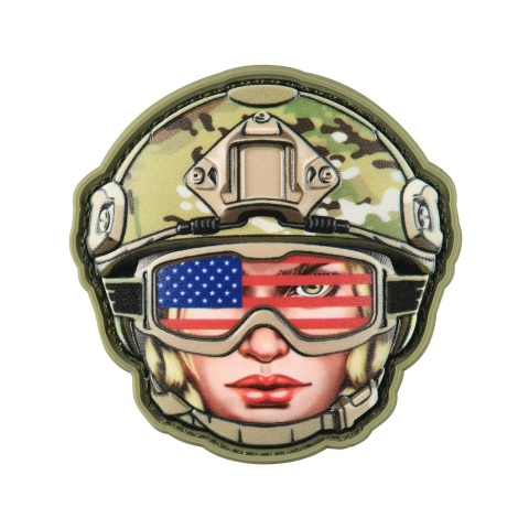 M-TAC Naszywka na rzep Emoji USA Girl No 2
