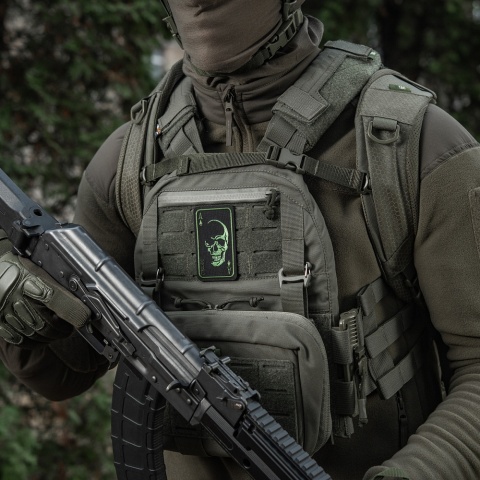 M-TAC Naszywka na rzep Face of War Haft Black Olive