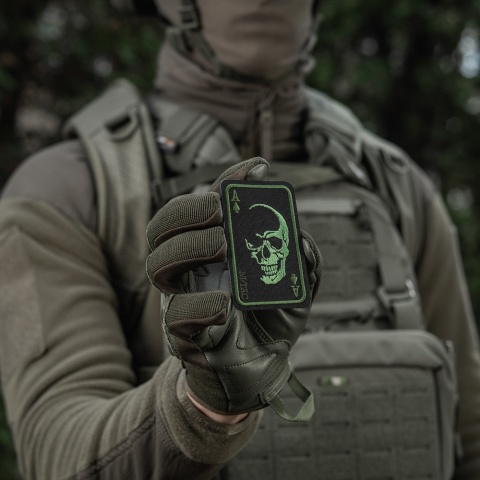 M-TAC Naszywka na rzep Face of War Haft Black Olive