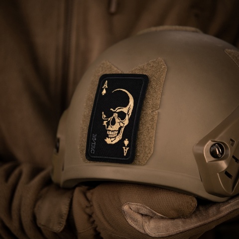 M-TAC Naszywka na rzep Face of War Haft Black Orange
