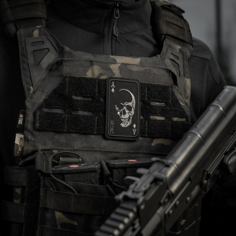 M-TAC Naszywka na rzep Face of War Haft Black