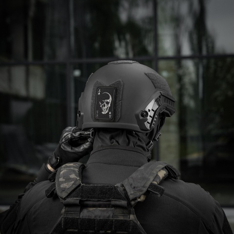 M-TAC Naszywka na rzep Face of War Haft Black