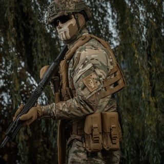 M-TAC Naszywka na rzep Face of War Haft Coyote