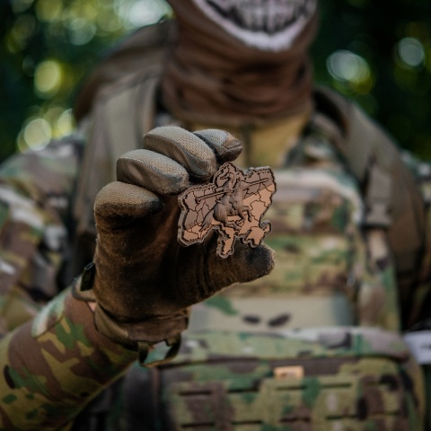 M-TAC Naszywka na rzep Kozacka Ukraina 3D PVC Coyote